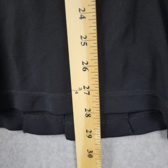 Vintage J. Jill Black LS Button Up Rayon Blouse Women's Large Stretch - Picture 8 of 11